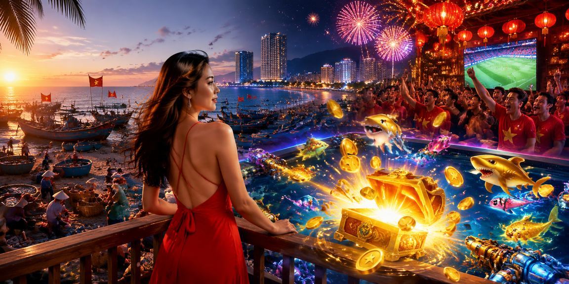 Người chơi tại Mũi Né thư giãn trên bãi biển và theo dõi cá cược thể thao trực tuyến