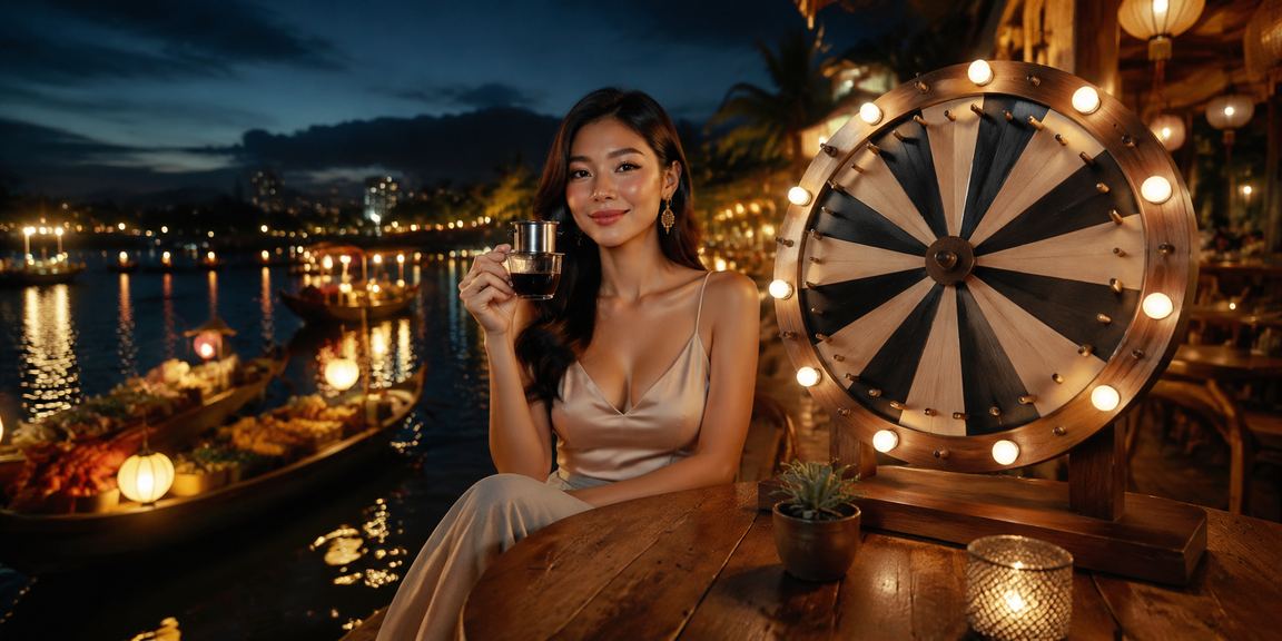 Người chơi Nha Trang hào hứng tham gia quay thưởng may mắn tại quán cà phê